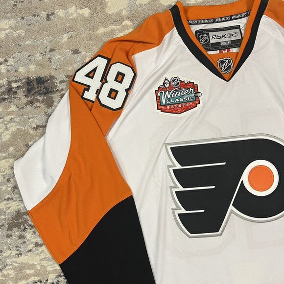 Daniel Brière Philadelphia Flyers 2010 Winter Classic NHL Jersey White S 54 NWT! - Picture 10 of 11